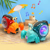 A set of climbing hermit crab toys featuring electric sound, light projection, and music for crawling practice.