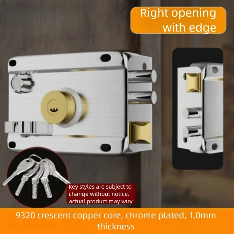 Stainless Steel Exterior Door Lock with 5 Keys