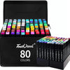 Double-Headed Art Marker Set for Drawing, Sketching & Manga