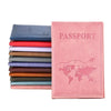 Cute Pink Leather Passport Holder with Card Slots