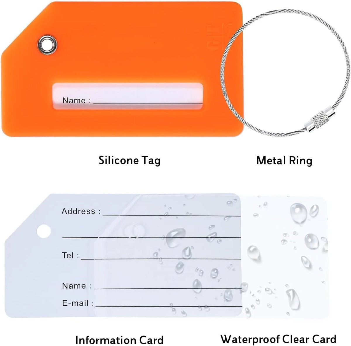 Silicone Luggage Tags for Identification