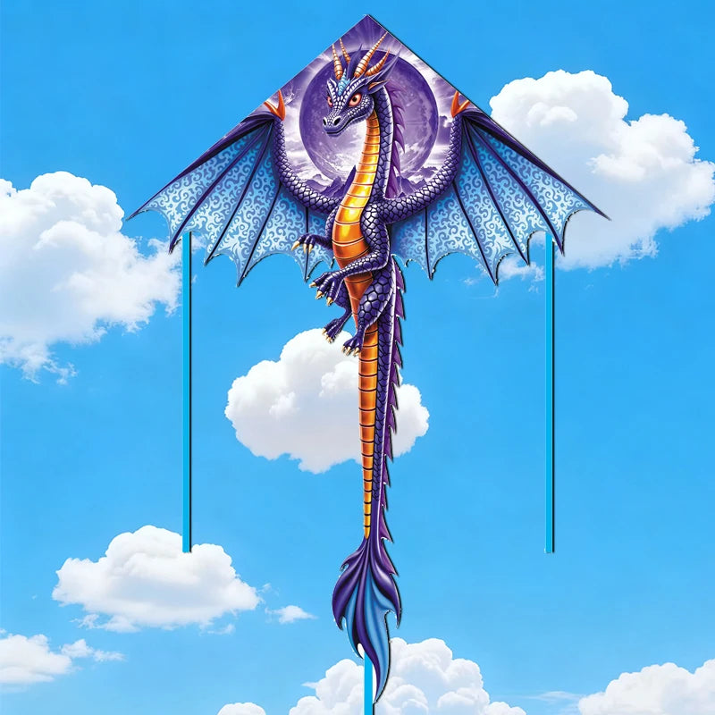 Vibrant 140cm Dragon Kite for Adults with 100m Line