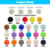 Snap Fastener Pliers Kit with Resin Buttons for Sewing and DIY Projects