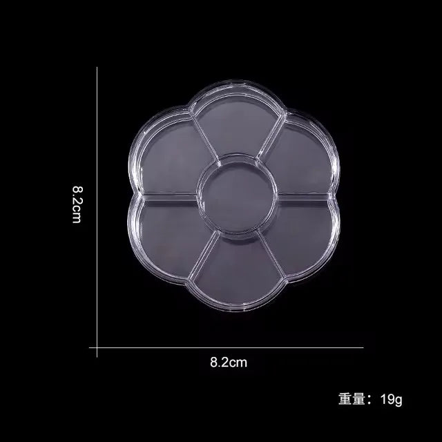 Clear 28-Slot Craft Organizer for Nail Art, Jewelry, and Small Supplies
