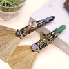 Natural Crystal Witch Broom for Cleansing and Feng Shui