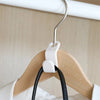 Space-Saving Hanger Connector Hooks for Closet Organization