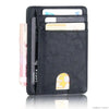 Slim RFID-Blocking Zipper Wallet