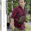 Genuine Leather Crossbody Sling Bag for Men