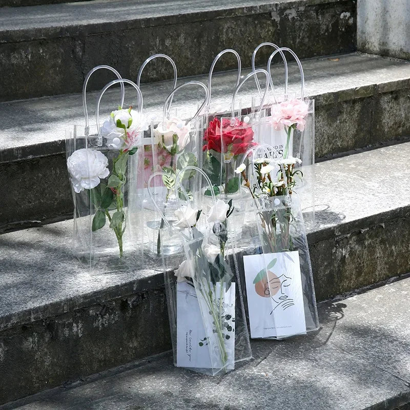 Clear PVC Gift Bags with Handles