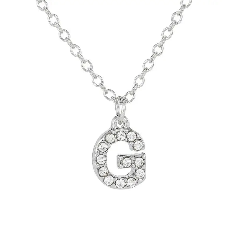 Initial Letter Pendant Necklace