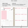 A5 Non-Dated Weekly Spiral Planner with Sticker Sheets