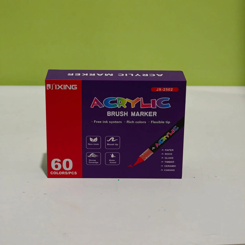 Rotuladores de pintura acrílica con puntas de pincel