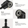 Right-Angle Drill Bit Adapter Set with Universal Sockets