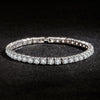 Sterling Silver Tennis Bracelet with Zircon Stones