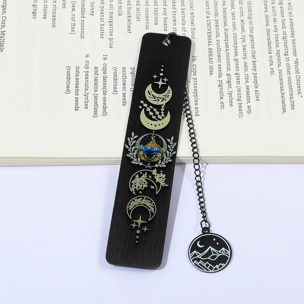 Moon Metal Bookmark for Fantasy Readers