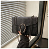 Retro Schlangenmuster Quadratische Crossbody-Tasche