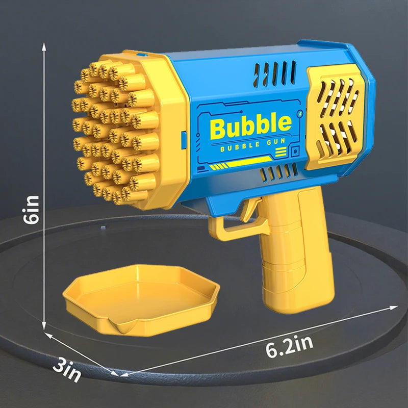 Kids Bubble Blower Gun - 40 Hole Electric Toy
