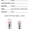 Slim Cat6A Ethernet Patch Cables – 28AWG UTP RJ45 (5-Pack)