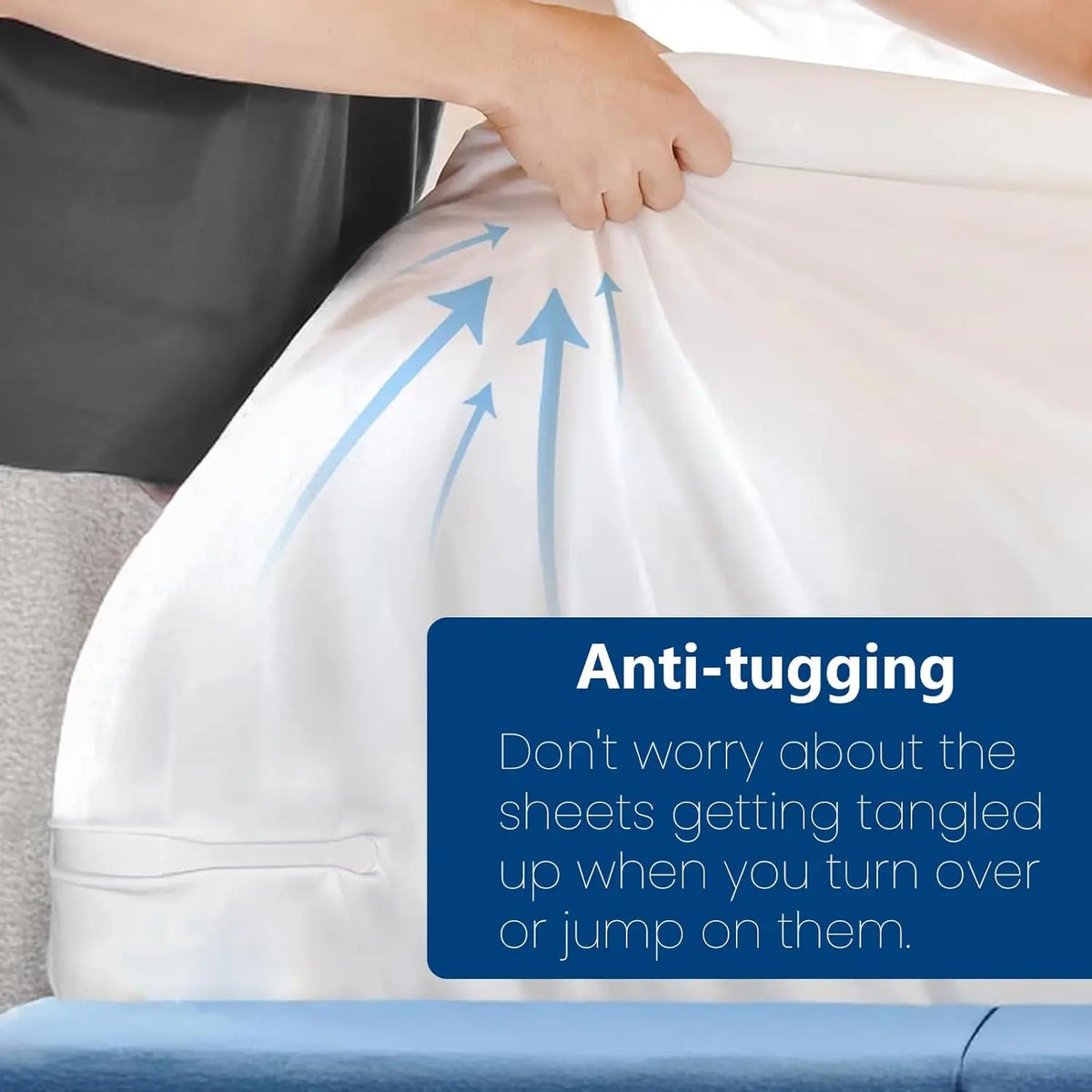 Bedsheet Corner Tightener Clips with Heavy-Duty Mattress Straps