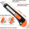 3-Pack Retractable Utility Knife Set with 10 Replacement Blades
