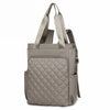 Quilted 2-in-1 Tote and Rucksack for Women
