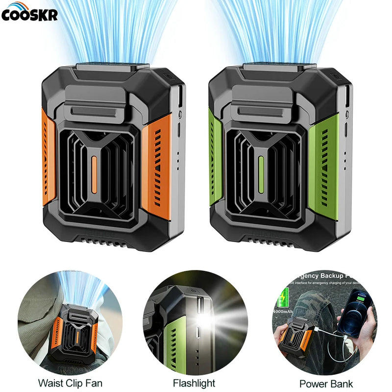 Ventilateur de Taille Rechargeable par USB avec Batterie Externe