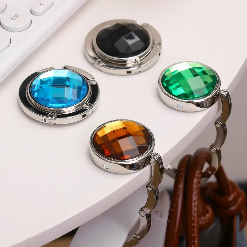 Foldable Crystal Acrylic Hook with Anti-Slip Pad
