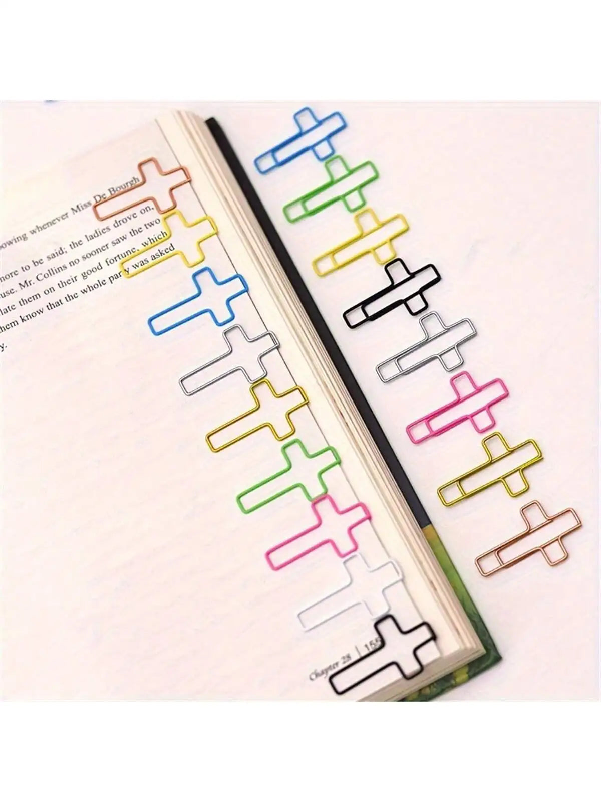 Cross-Shaped Metal Paper Clips for Crafts & Journaling