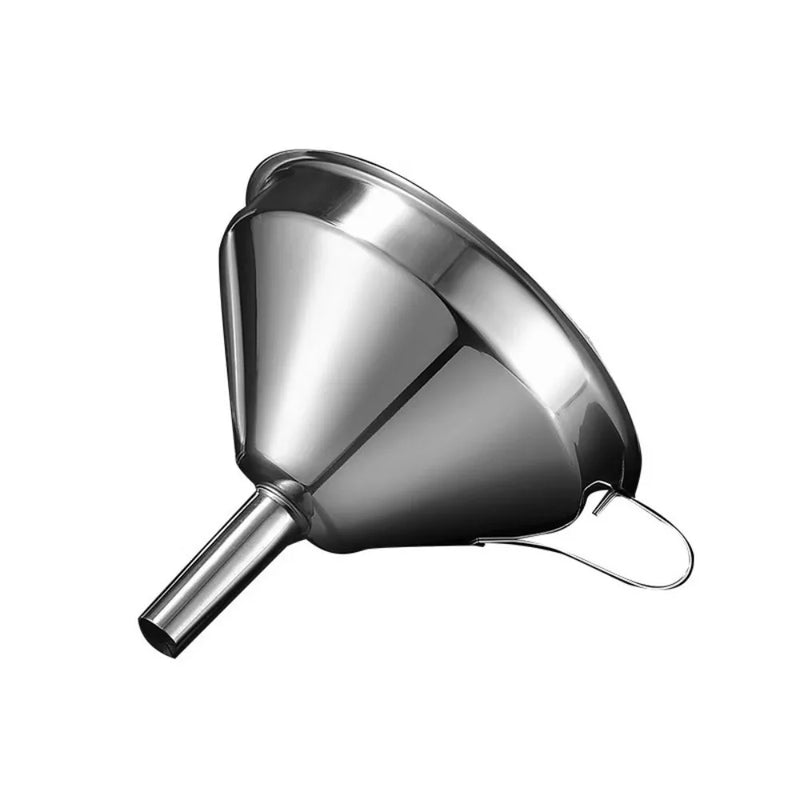 قمع من الفولاذ المقاوم للصدأ مع مصفاة قابلة للفصل