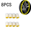 Glow-in-the-Dark Valve Caps for Car, Motorcycle & Bicycle Wheels (Set of 20)