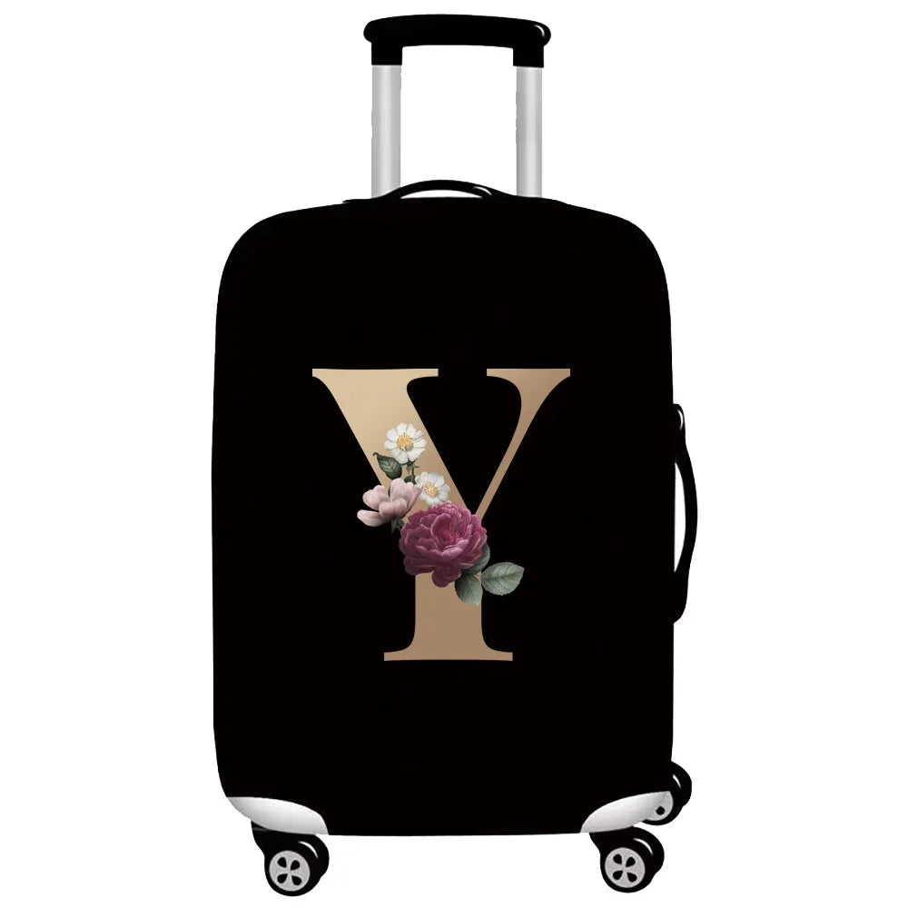 Gold Letter Series Elastic Luggage Cover
