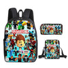 Roblox-Inspired 3-Piece Canvas Backpack Set