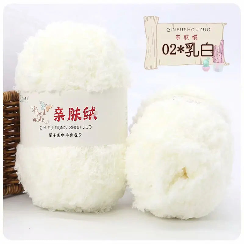 Soft Chenille Yarn for Knitting and Crochet Projects