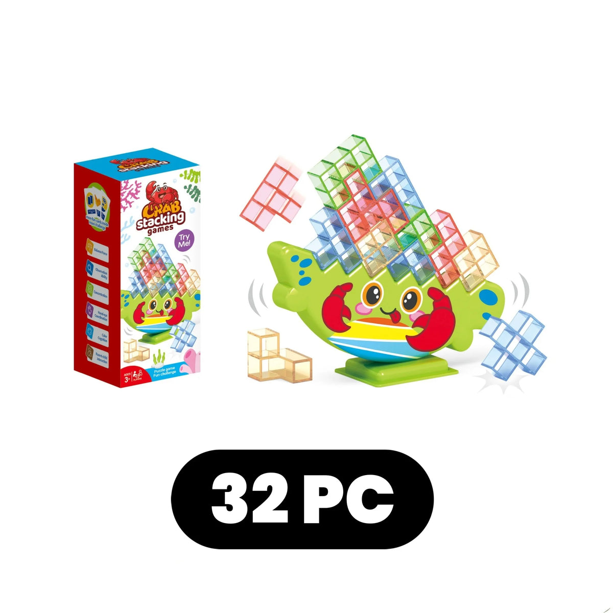 Dinosaur Stacking Blocks Balance Game