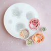 5-Piece Silicone Rose Mold Set for Polymer Clay, Soap & Candle Making