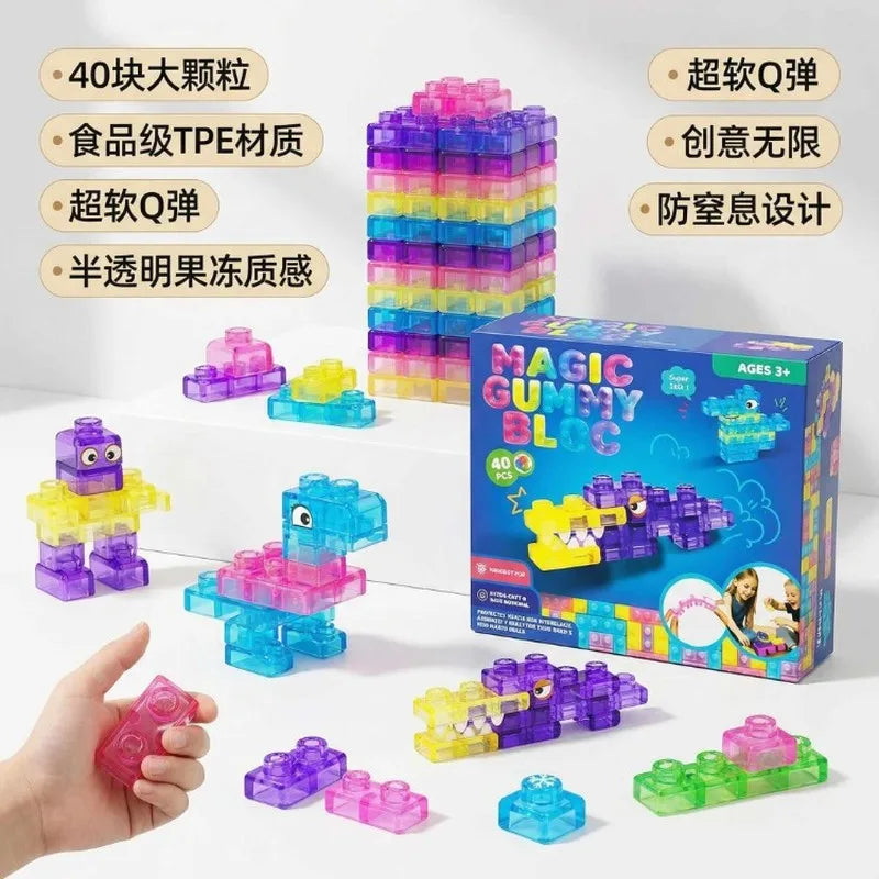 Squishy Jelly Building Blocks - Sensory Blind Box Toys