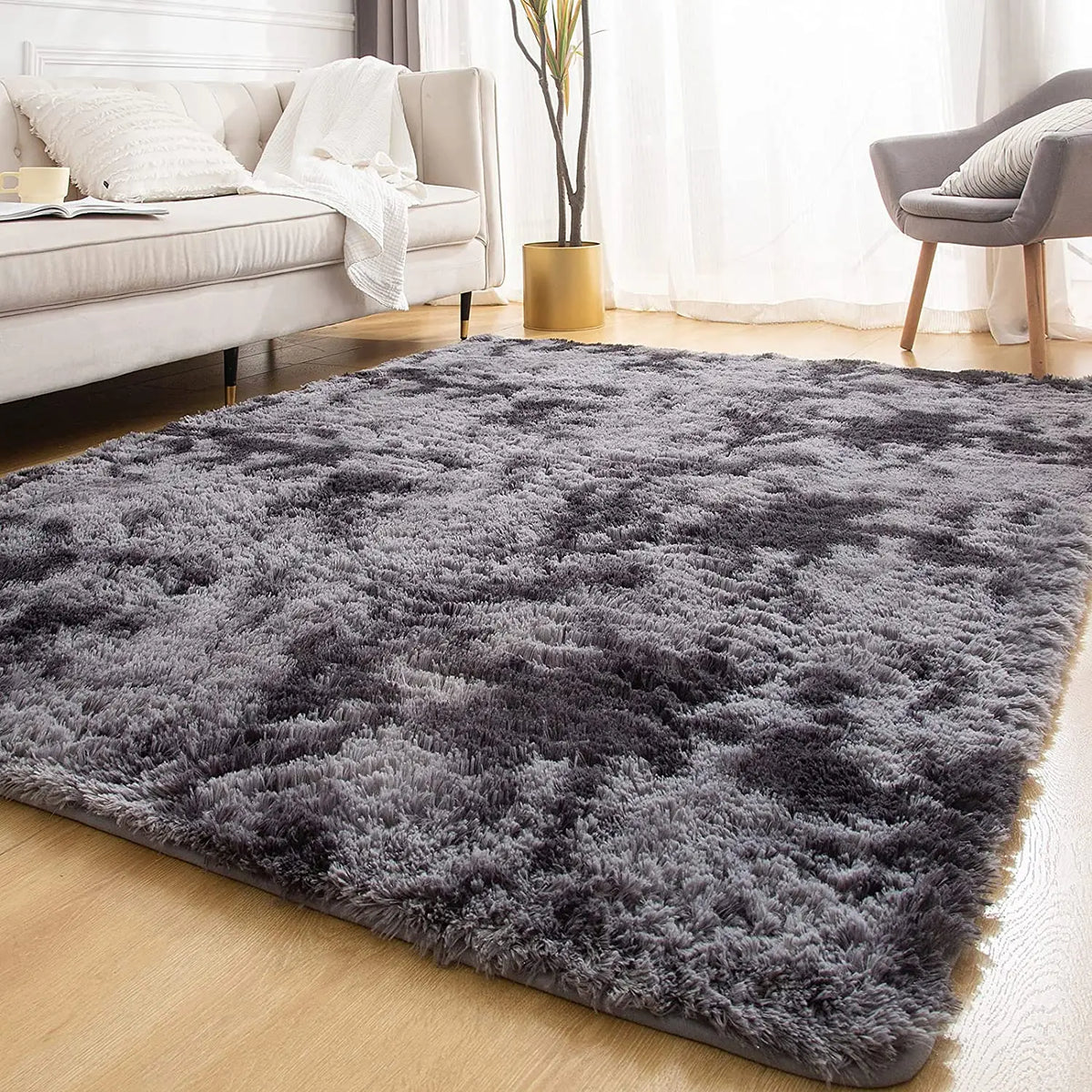 Plush Shag Area Rug – Soft, Cozy, and Modern