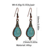 Boho Turquoise Geometric Drop Earrings