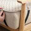 Adjustable Triangle Bed Sheet Clips with Elastic Straps (4-Pack)