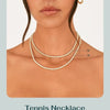 Simulated Diamond Tennis Necklace
