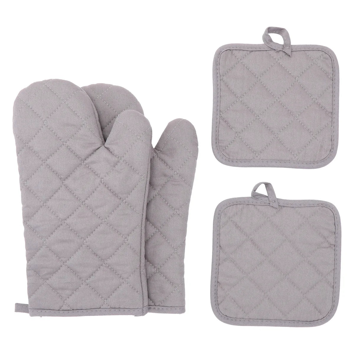 Heat Resistant Kitchen Gloves – 4-Piece Set for Baking, Grilling & Cooking