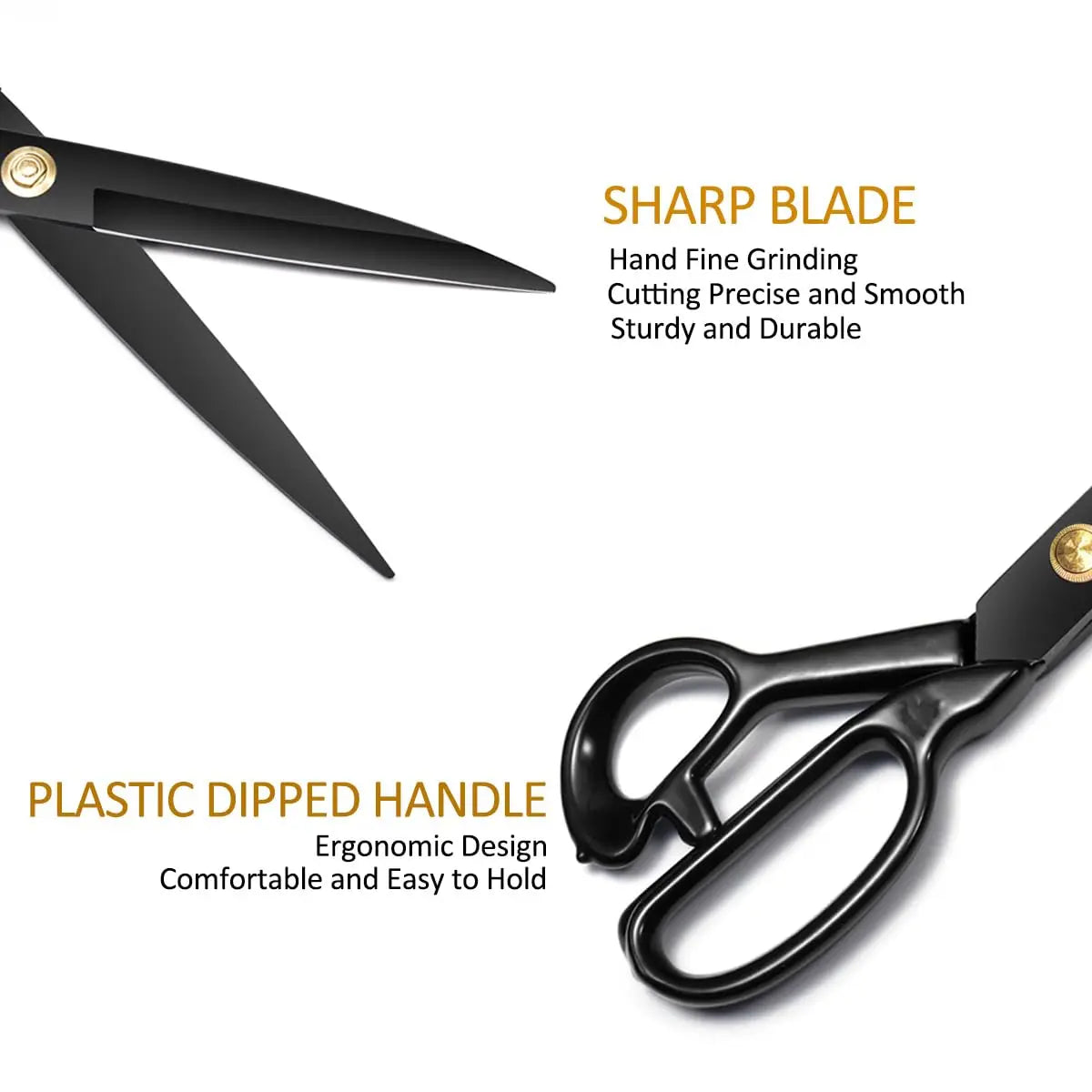 Professional Heavy-Duty Shears for Fabric, Leather & Sewing