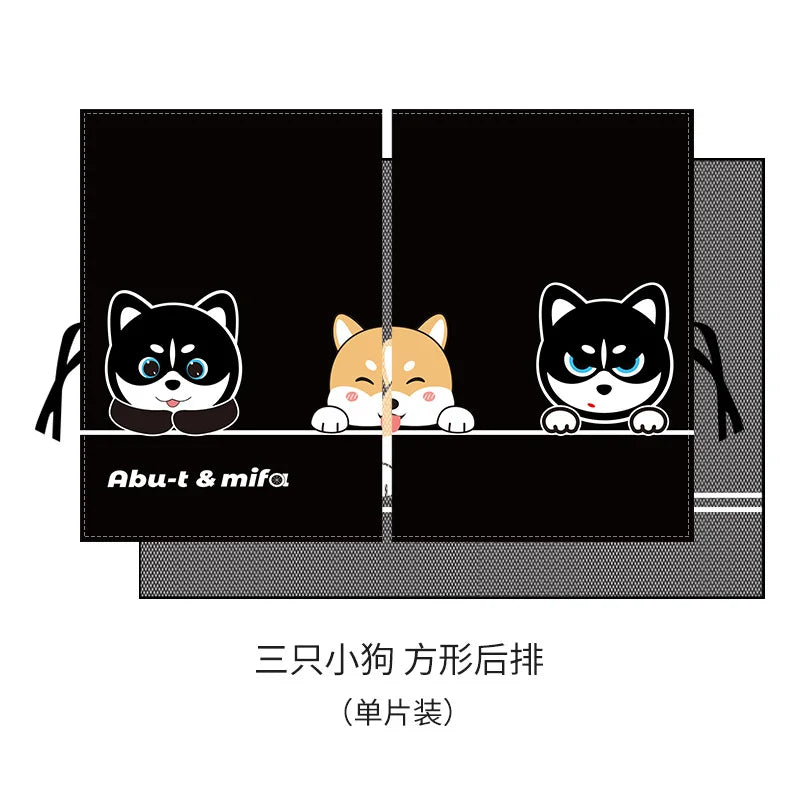 Telescopic Magnetic Car Window Shades with UV Protection and Insect Mesh