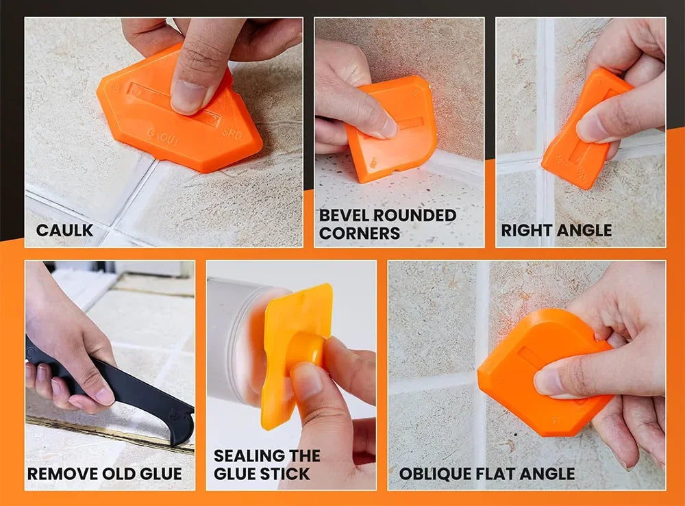 5-in-1 Silicone Caulk Remover and Smoother Kit