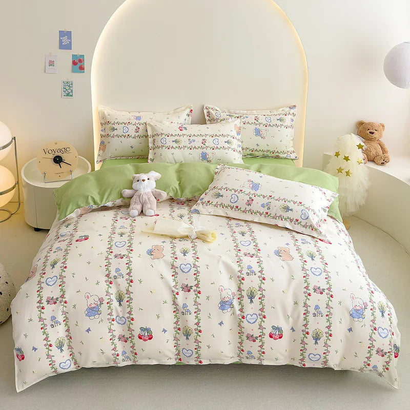 Brushed Polyester Duvet Cover with Matching Pillowcases