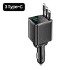 7-in-1 Retractable Car Charger with Fast Charging