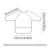 Waterproof Long-Sleeve Baby Bibs with Catch-All Pockets