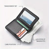 Men's Retro Faux Leather Card Holder with Black Horse Motif