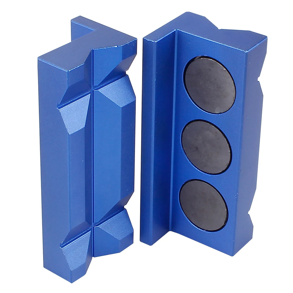 Magnetic Aluminum Vise Jaw Inserts for Machinists