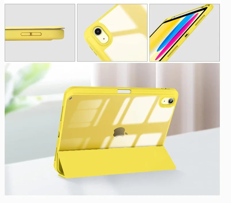 Slim Hybrid iPad Case with Pencil Holder and Tri-Fold Stand